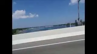 Highway 42 and Highway 57 over Sturgeon Bay Wisconsin