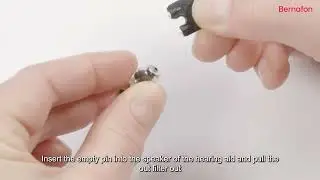 How to change the ProWax wax filter, Bernafon Alpha IIC, CIC, English Master with subs HD 1080   WEB