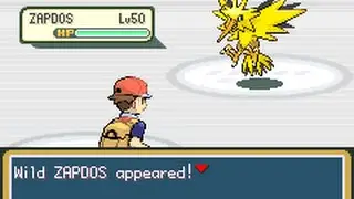 Pok&eacute;mon FireRed - Catching Zapdos