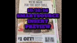 Coupon Insert Preview Video: 1 Smartsource Insert this Week.