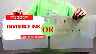 Invisible Ink OR Invisible Milk Experiment | Science for kids | Easy Peasy DIY For Kids
