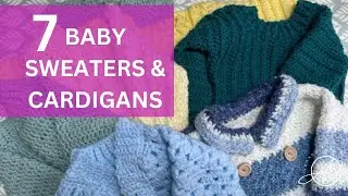 CROCHET BABY CARDIGANS AND SWEATERS: Review of 7 of the best crochet patterns