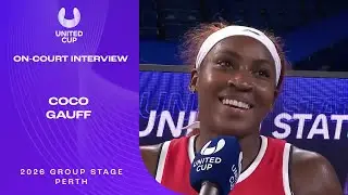 Coco Gauff On-Court Interview | United Cup 2026 Group A