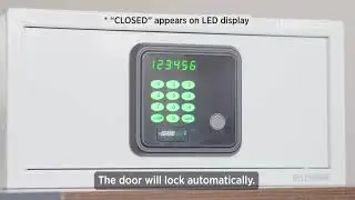 HOVIA Home & Hotel Safe | Closing the Safe