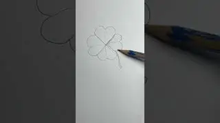 Draw a four-leaf clover! #art #drawingtutorial #arttutorial #drawing #stpatricksday