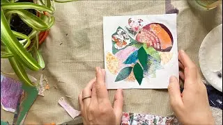 Honeycrisp Collage - Transforming an Apple Photo #mixedmedia #analogcollage #artprocess