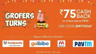 How to order with grofers and get cash back!!!👍👍👍