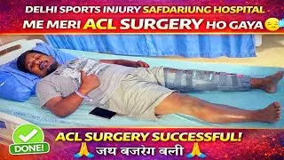 Finally! Safdarjung Hospital Delhi me meri ACL Surgery Complete 🏥💉 #aclrecovery #aclrehab #vlog 
