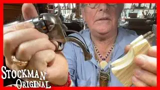 Fitting a one piece ivory grip to a Uberti cap and ball revolver