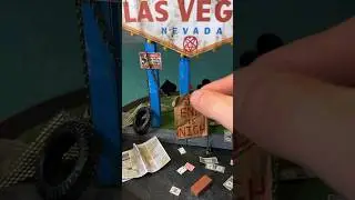 Miniature abandoned Las Vegas sign - Reveal!! #miniature #lasvegas #fallout #handmade #america