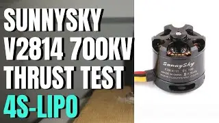 SunnySky V2814 - 700Kv  Thrust Test  with 4S Lipo