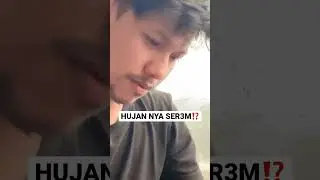 A #riantv PANIK DENGER HUJANNYA GEDE BANGET SEREM⁉️