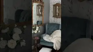 Cozy Autumn Farmhouse Bedroom Makeover with Custom Floral Wallpaper
