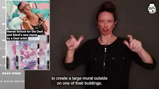 Hawaii School for the Deaf and Blind’s new mural by a Deaf artist