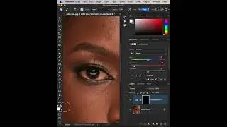 Как отбелить глаза в Photoshop #ronnixphotography #photoshop #whiteeyes # frequencyseparation