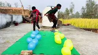 बच्चों ने आंख बंद करके किया इस हाड़ चैलेंज को पूरा 😲|| @RajuBhaiToys1 || 