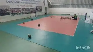 Параволейбол... Тренировка атаки