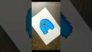 👻👻 How to draw Monster With A | 💀💀 Monster Easy Drawing and Sketch Idea #monster #drawing #sketching