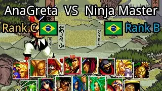 Samurai Shodown II: AnaGreta (BR, Rank C)  vs Ninja Master (BR, Rank B)