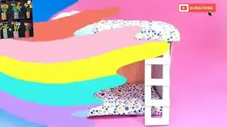 Doll bed house made by a shoebox  easy origami