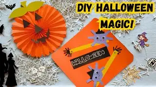 5-Minute Halloween Paper Crafts for Kids 🎃 | DIY Pumpkin & Spooky Fun!
