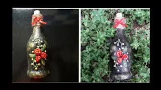 Easy Antique Bottle Art for beginners/artlife