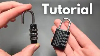 Manual & Instructions - Combination Lock - How to SET & Use - 3 or 4 Digit Combo Padlock