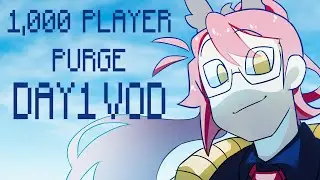 MINECRAFT'S 1,000 PLAYER PURGE SIMULATION day 1 vod!