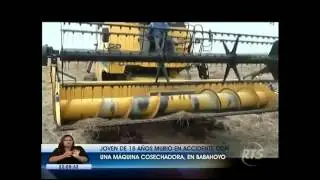 Muri&oacute; en la cosechadora