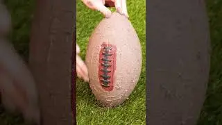 SUPER BOWL Clean And Fix Your Leather Football #shorts