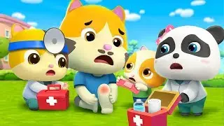 Daddy Got Hurt Song | Doctor Cartoon | for kids |  BabyBus Nursery Rhymes & Kids Songs