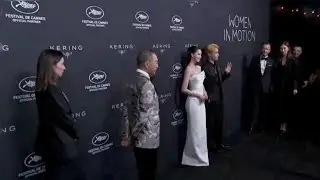 Lim Yoona and Lay Zhang while attending the Kering women in motion awards Cannes Film Festival 2024