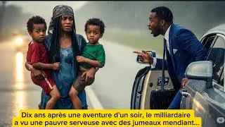 Dix ans après une aventure d'un soir, le milliardaire a vu une pauvre serveuse avec des jumeaux…