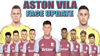 PES 2019:ASTON VILLA FACE PACK UPDATE#proevolutionsoccer2019 #pcgames #premierleague 