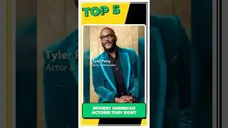 Top 5 richest American actors! 🇺🇸 They don&rsquo;t just get paid salaries, they own empires �... #Shorts