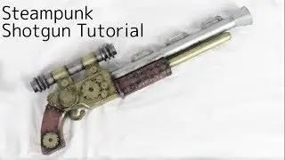Steampunk shotgun Tutotiral with Template [How to make props]