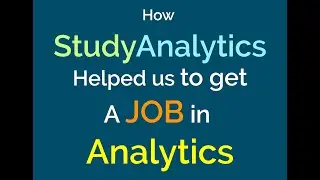 Students who got placed and certified from StudyAnalytics recently speak about the institute