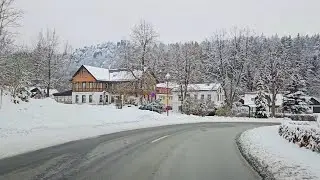 Driving  into a Winter Dream ❄️ Olbersdorf to waltersdorf ( Sachsen ) Germany 4k