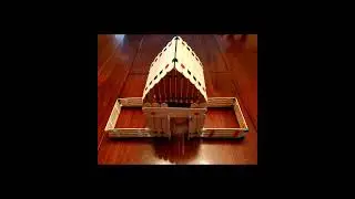 Just Clip It &trade; Popsicle Stick House Barn Yard Kit made from jumbo craft sticks and our craft clips
