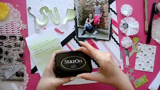 Scrapbook Process Video - #LHTsketch - Little Hot Tamale - Scrapbooking Tutorial