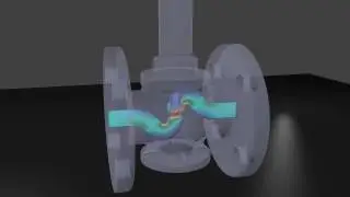 CFD Simulation with OpenFOAM&reg; (Solver PimpleFoam) / Postprocessing with Blender