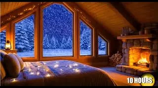 10 Hours Deep Sleep Music with Relaxing Piano | Non-Repeating Snowstorm Ambience for Insomnia ❄️🎹