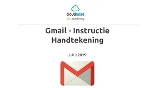 Gmail -  Handtekening - Instructie