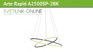 Люстра Arte Rapid A2500SP-2BK обзор: светильник Arte Rapid A2500SP-2BK 51 Вт, где купить