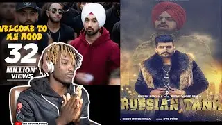 Russian Tank - Sidhu Moose Wala x Khush Romana & Welcome To My Hood - Diljit Dosanjh | Reaction