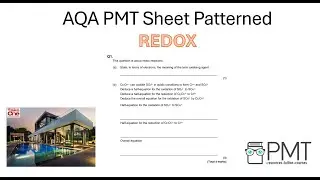 AQA A-Level Chemistry Topic 7 Redox PMT Sheet Walkthrough (All Questions Solved)