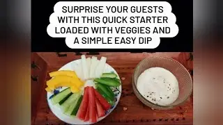#Quick #Veg #Starter #recipe and an easy #dip #themusicalcafe