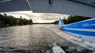 One more touch and go! Part 19: Flying our Piper Super Cub backcountry floatplane/seaplane home! MV