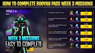 Free Fire How to Complete Booyah Pass Week 3 Missions on Tamil|BP Week 3 Missions|De Aakash Gaming