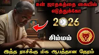 சிம்மம் ! 2026 ! உன் ஜாதகத்தை கையில் எடுத்துகோ ! தடம் மாறும் வாழ்க்கை ! simmam 2026 !